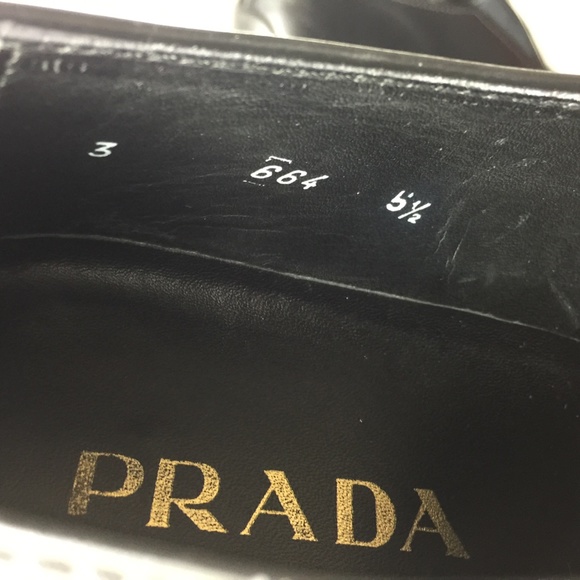 Authentic Prada women's Black shoes size 5.5 stock #69 - Picture 6 of 15